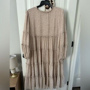 Dainty Jewells Cream Floral Midi Dress